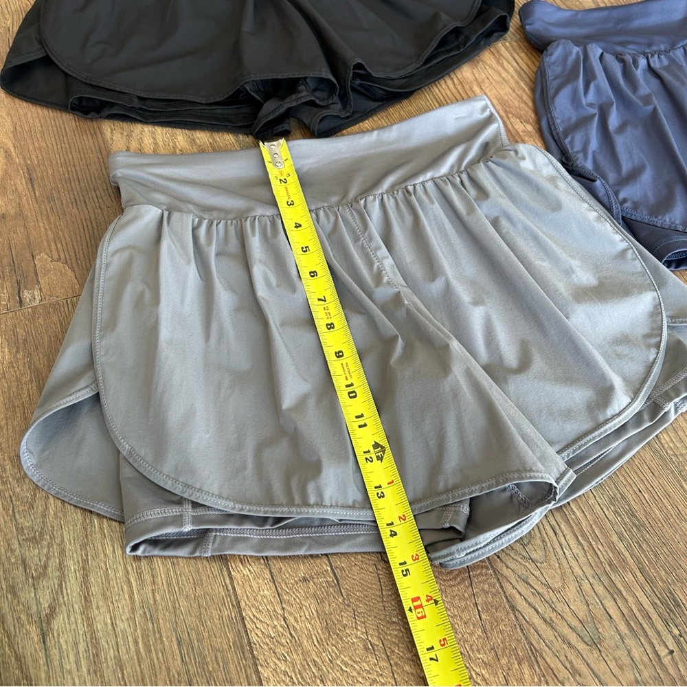 Lot of 3 Shorts with Liner Black, Blue & Grey Medium - Picture 3 of 7